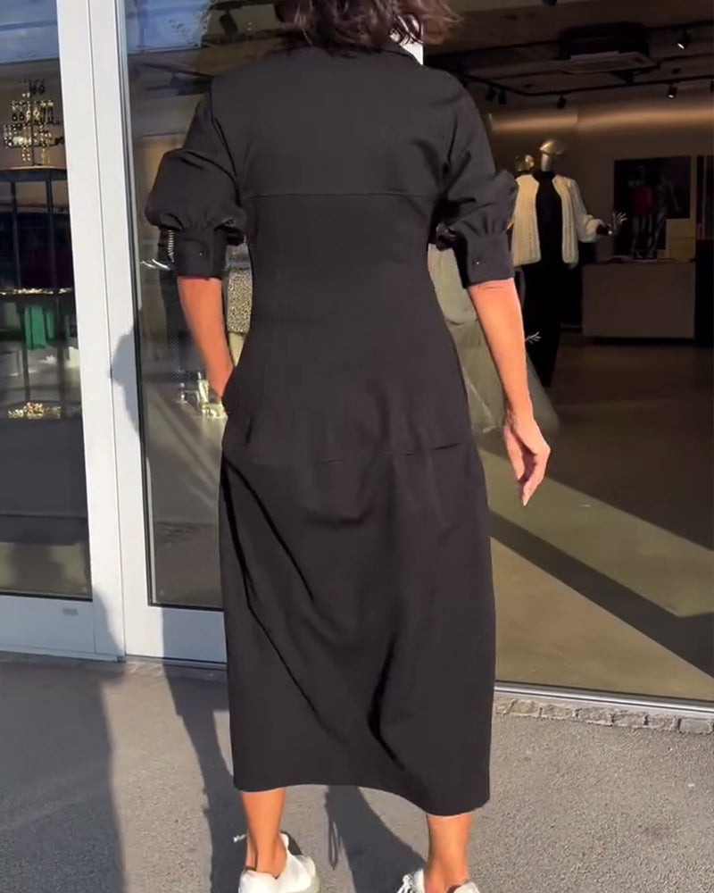 Sofia | Casual Midi Dress A-Line