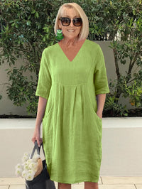 Thalia | Midi Sundress V-Neck
