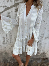 Rowan | Boho Dress Notch V-Neck