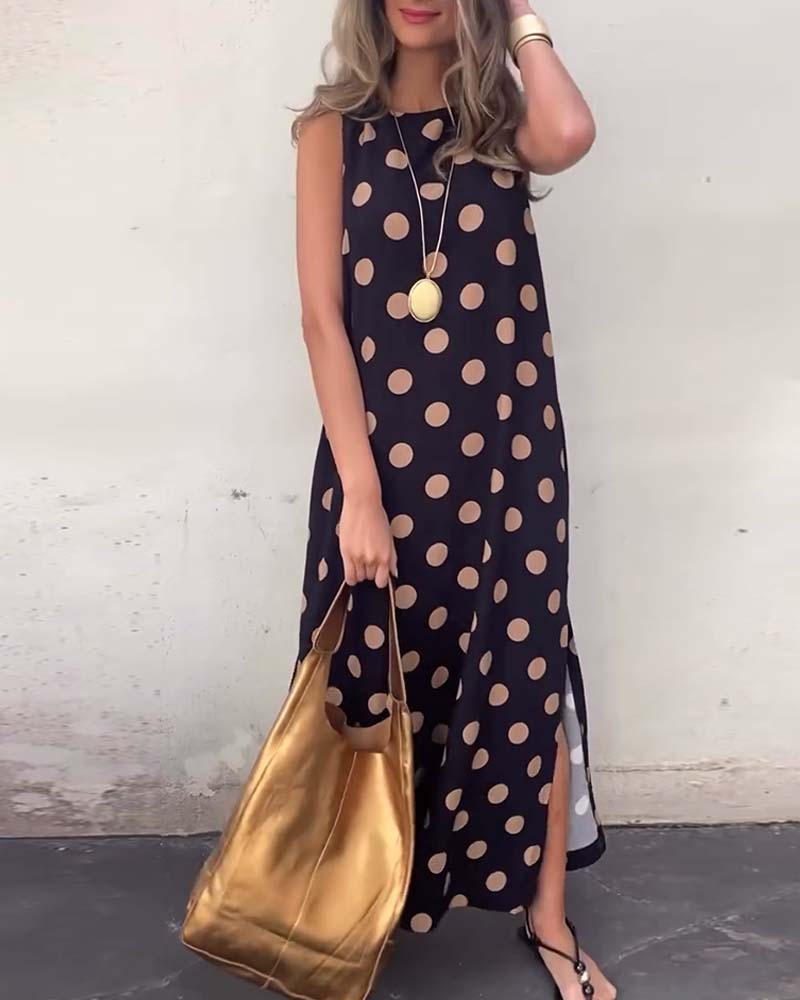 Heather | Polka Dot Dress Long Sleeve