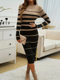 Odette | Bodycon Midi Dress Long Sleeve