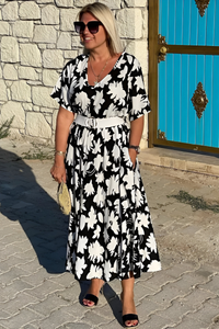 Bianca | Floral Maxi Dress V-Neck