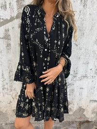 Rowan | Boho Dress Notch V-Neck