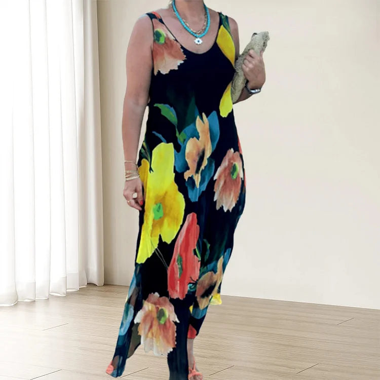 Annabelle | Maxi Sundress Floral Sleeveless