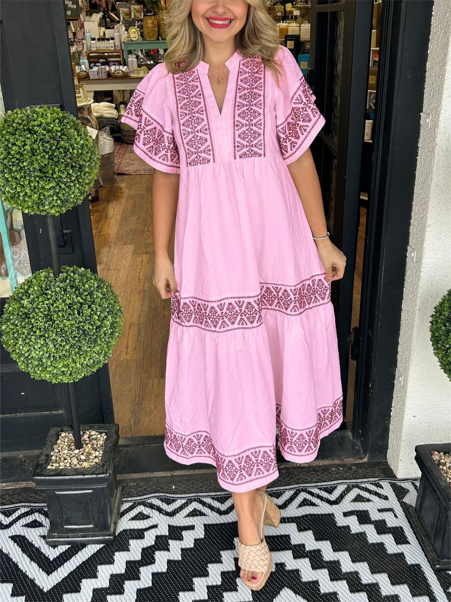 Scarlett | Boho Midi Sundress Tiered