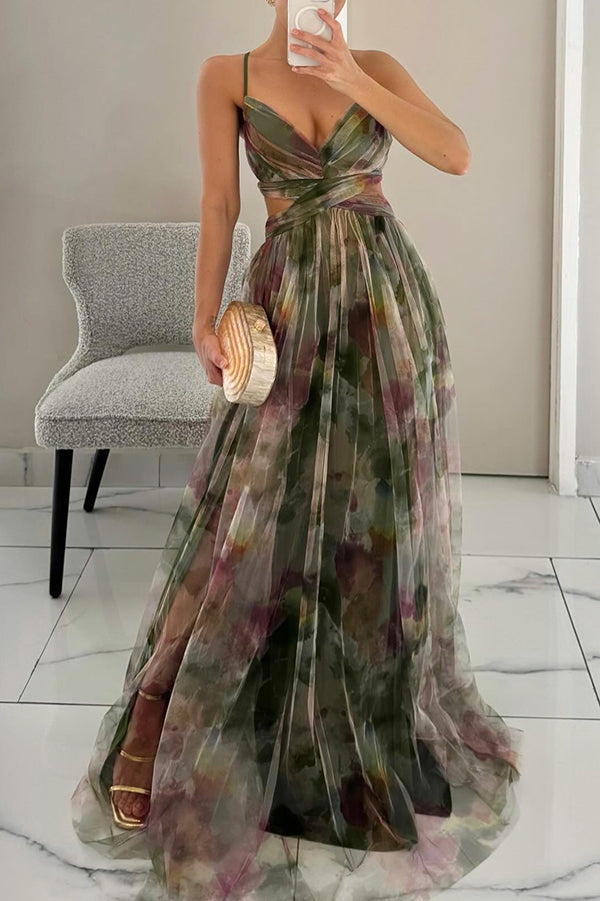 Louise | Wedding Guest Maxi Dress Backless Pleated