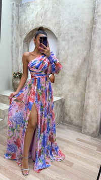 Lauren | Floral Maxi Dress One-Shoulder