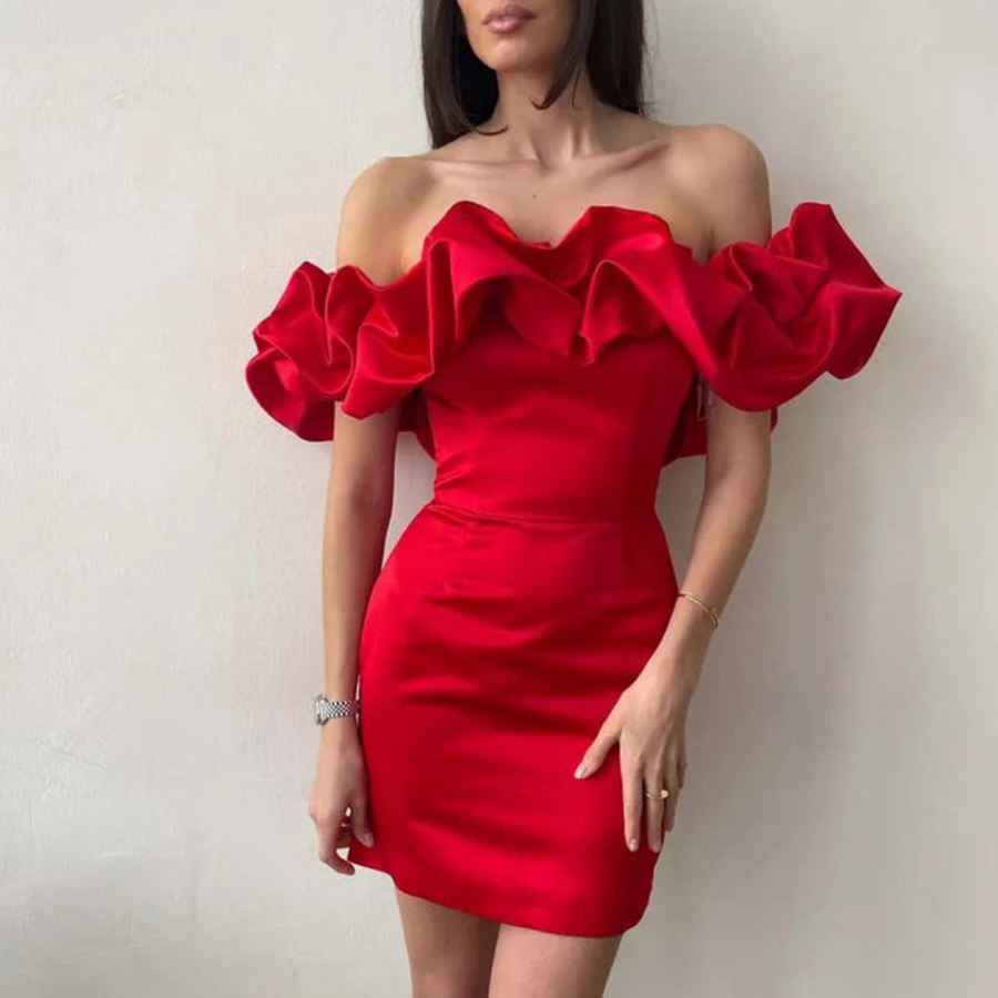 Winona | Wedding Guest Mini Dress Ruffled