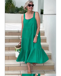 Persephone | Boho Dress Tiered Sleeveless