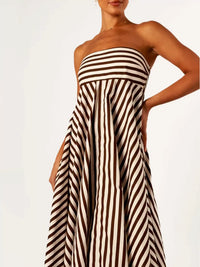 Nina | Strapless Maxi Dress A-Line