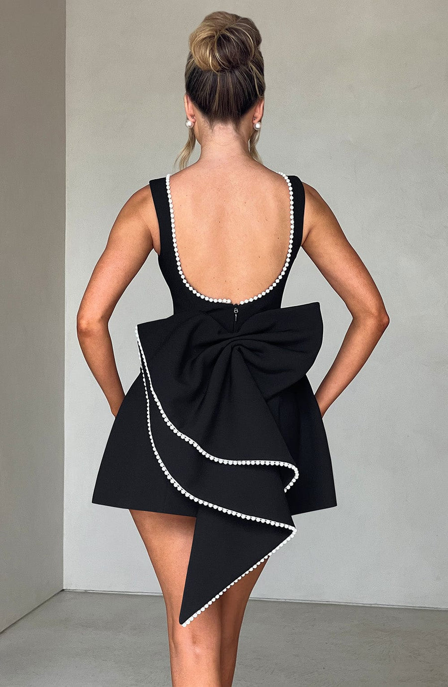 Rebecca | Wedding Guest Mini Dress Bow