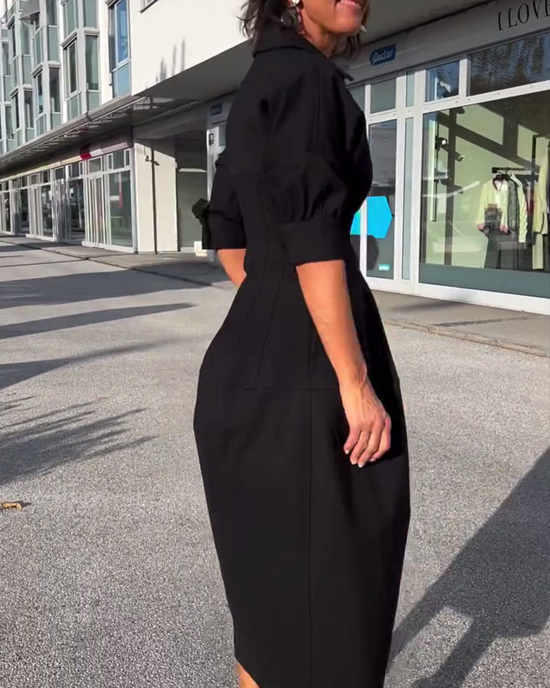 Sofia | Casual Midi Dress A-Line