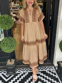 Scarlett | Boho Midi Sundress Tiered