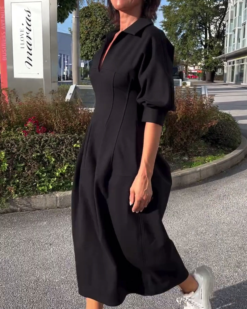 Sofia | Casual Midi Dress A-Line