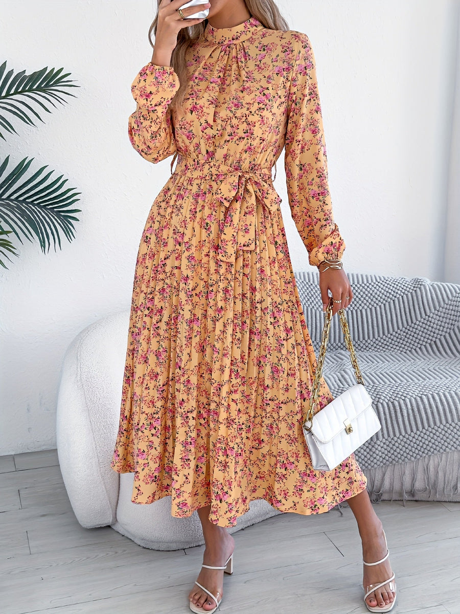 Lavinia | Wedding Guest Midi Dress Long Sleeve