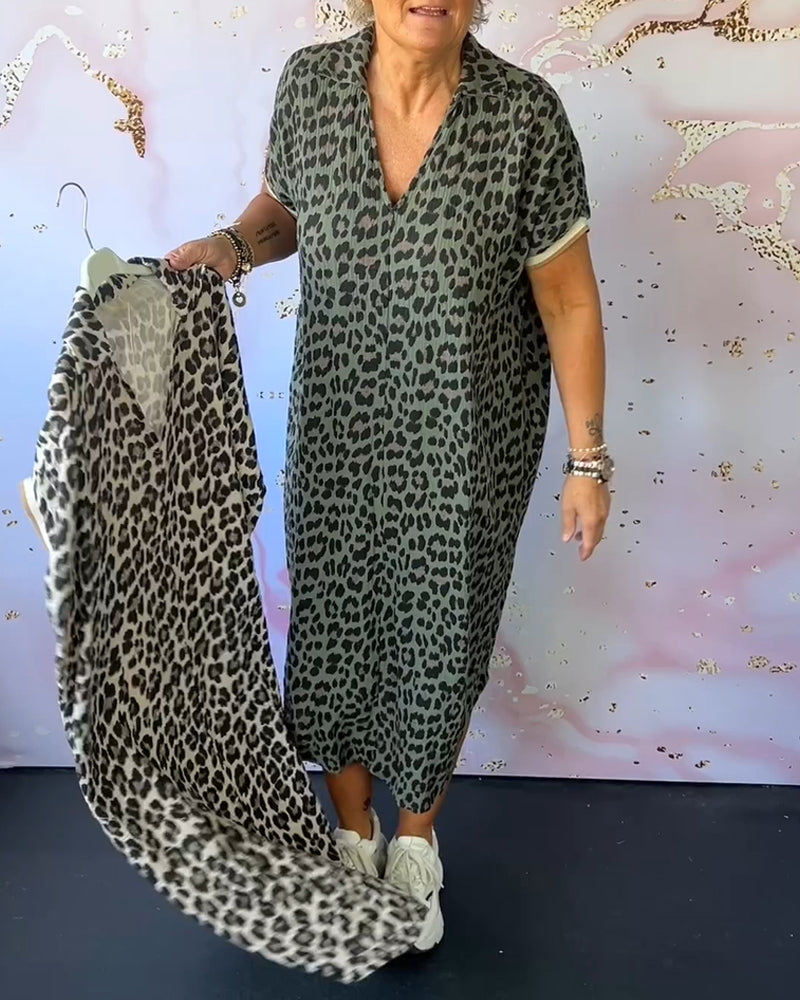 Michelle | Midi Sundress Animal Print