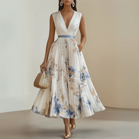 Miriam | Wedding Guest Midi Dress Plunging
