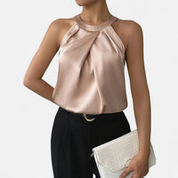 Beatrice | Blouse Pleated Sleeveless
