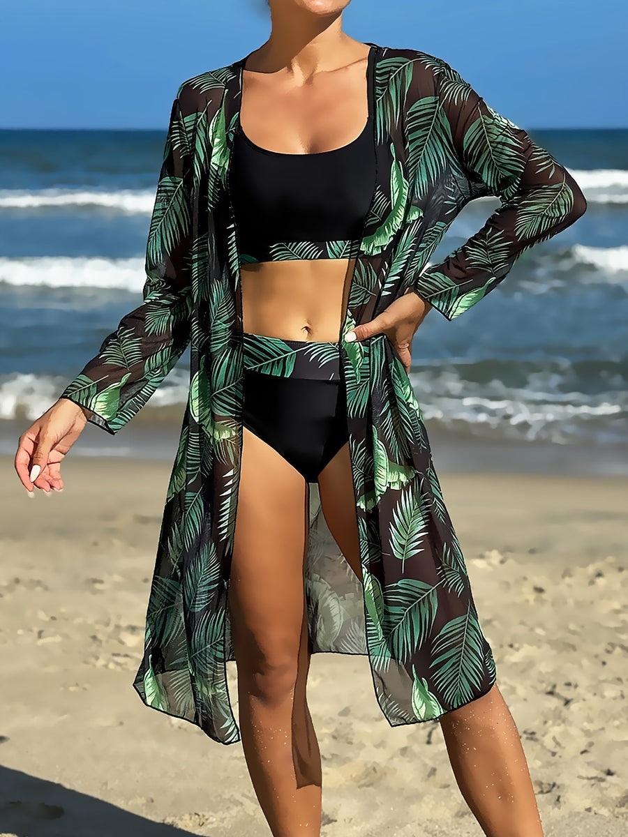 Chloe | Bikini Tropical Long Sleeve