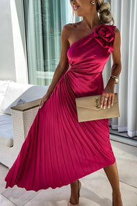 Grace | Wedding Guest Dress One-Shoulder Floral