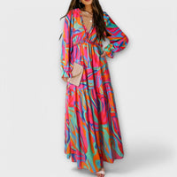 Selena | Floral Maxi Dress Long Sleeve