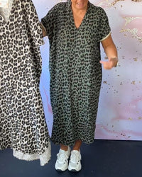 Michelle | Midi Sundress Animal Print