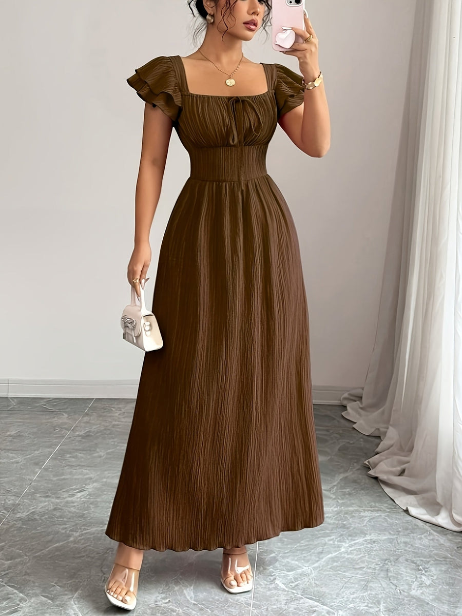 Polly | Wedding Guest Maxi Dress Square Neck