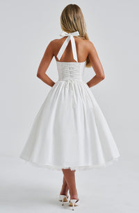 Katherine | Wedding Guest Midi Dress Halter