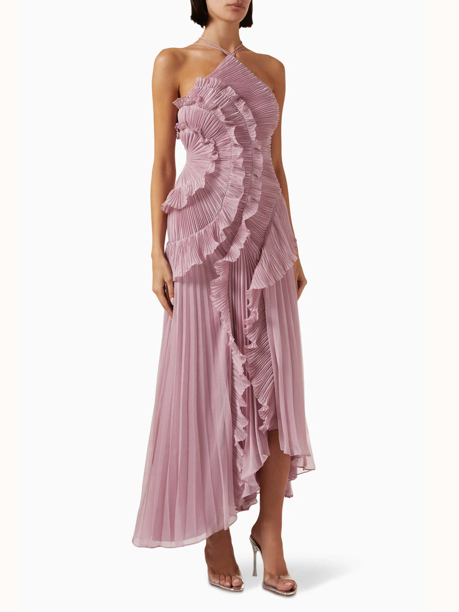 Frances | Wedding Guest Maxi Dress Halter Neck