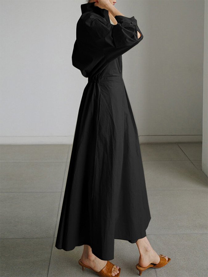 Colette | Shirt Dress Button-Front Belted