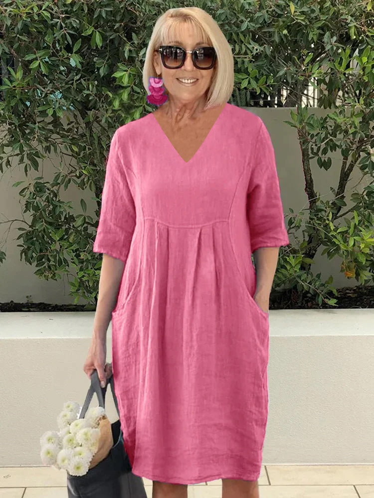 Thalia | Midi Sundress V-Neck