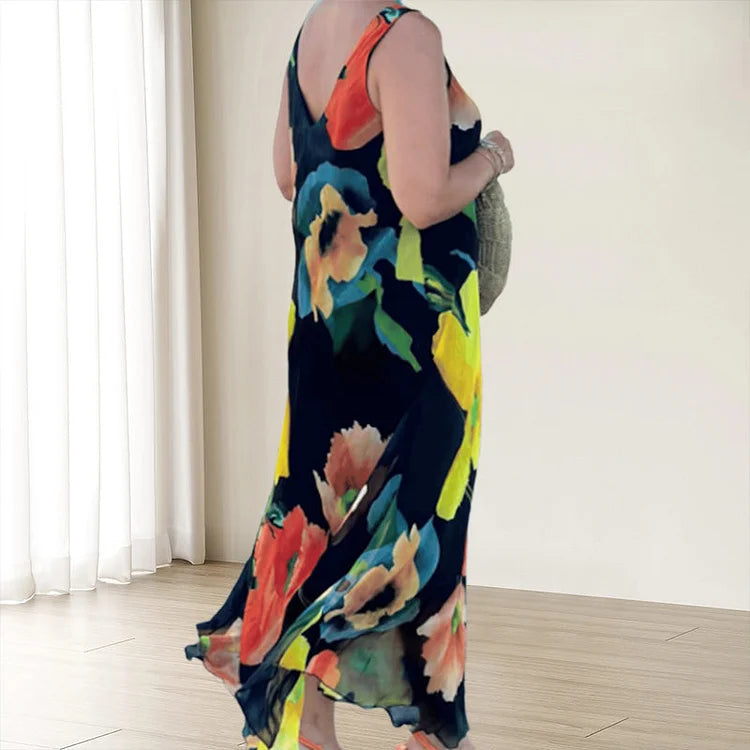 Annabelle | Maxi Sundress Floral Sleeveless