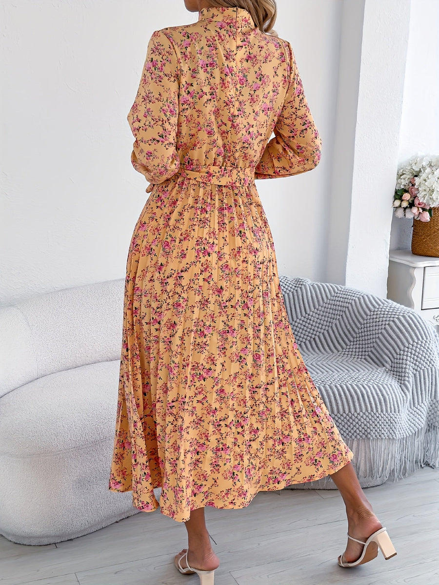 Lavinia | Wedding Guest Midi Dress Long Sleeve