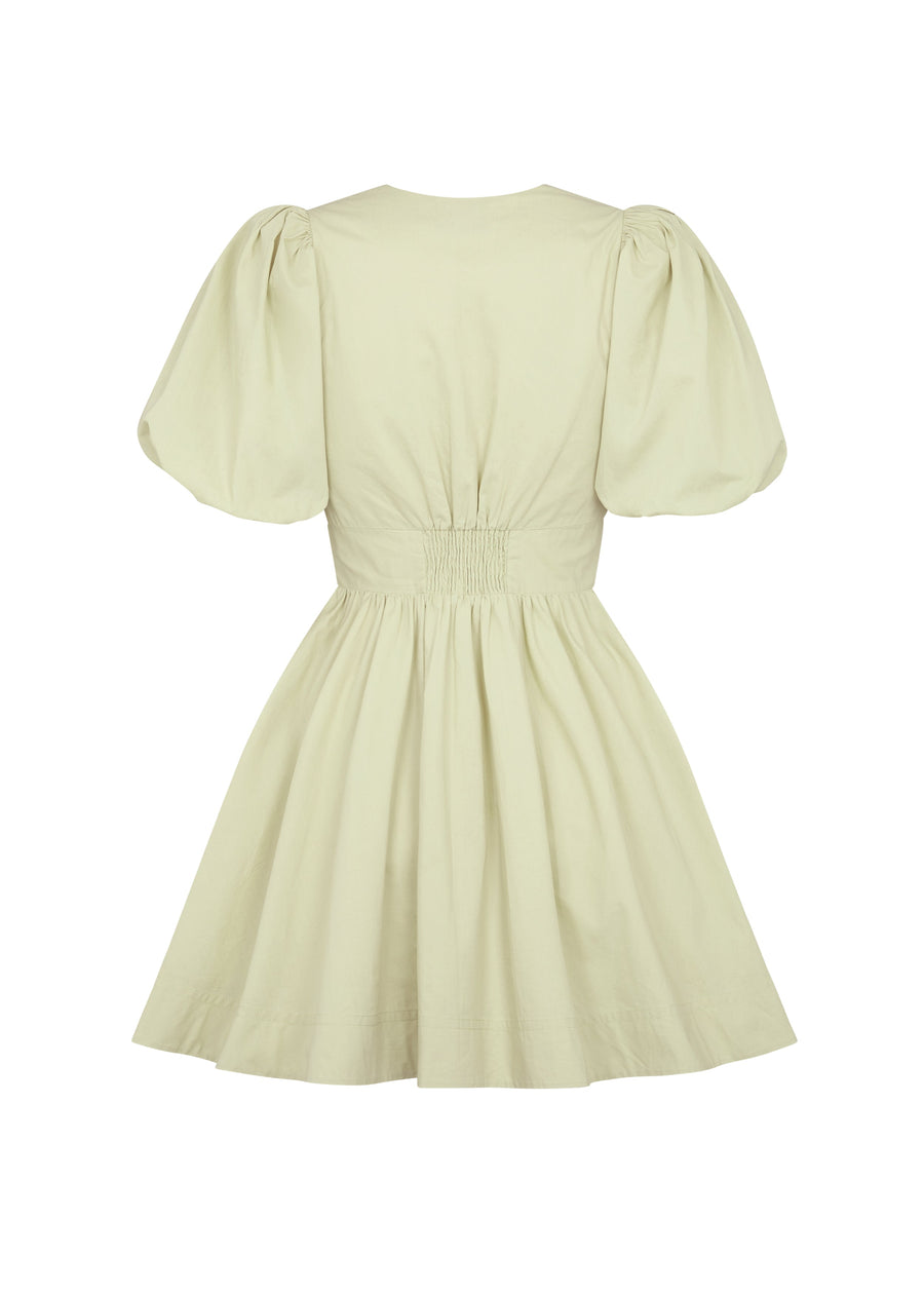 Bianca | Cocktail Mini Dress V-Neck Puff Sleeve