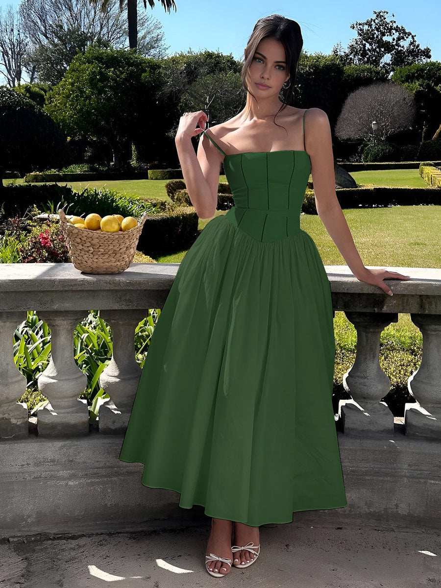 Lara | Wedding Guest Corset Midi Dress