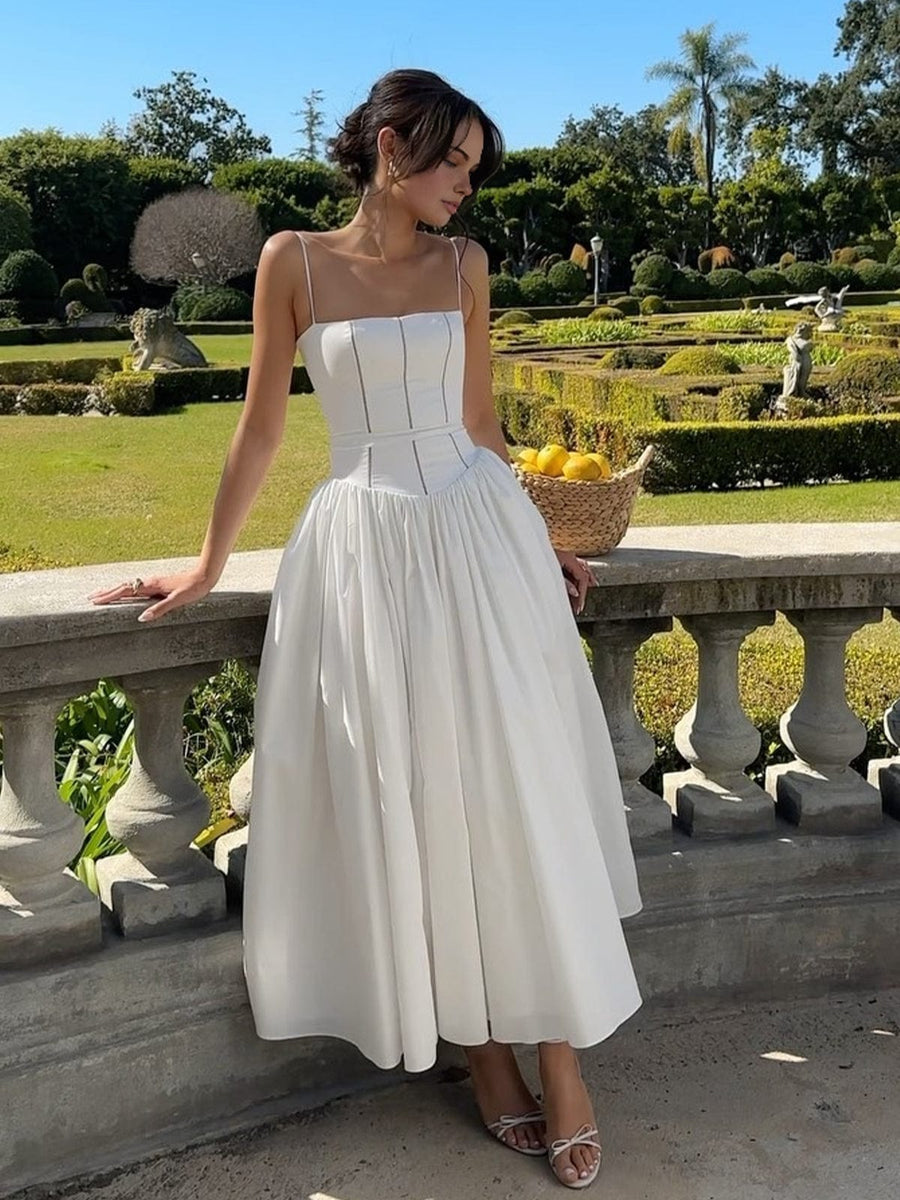 Lara | Wedding Guest Corset Midi Dress