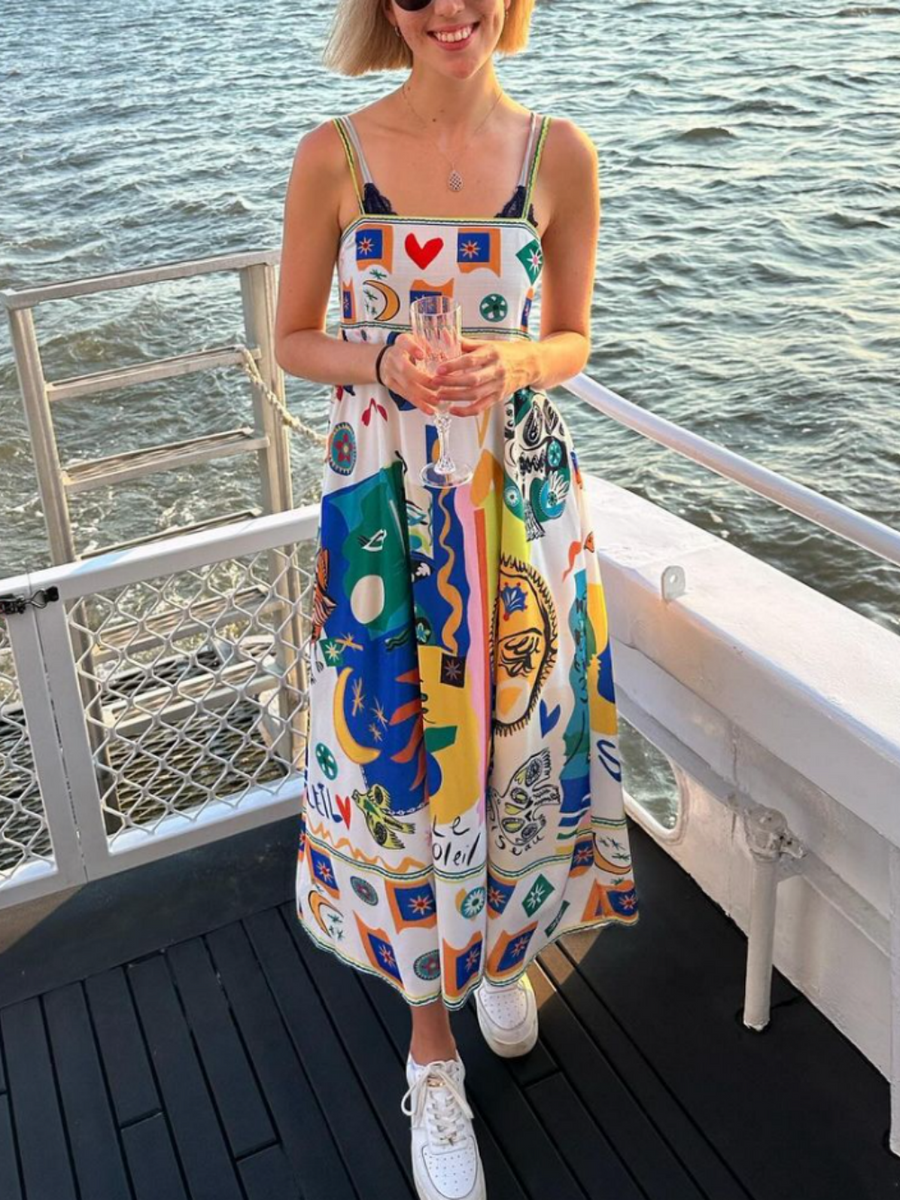 Lola | Boho Midi Sundress Floral