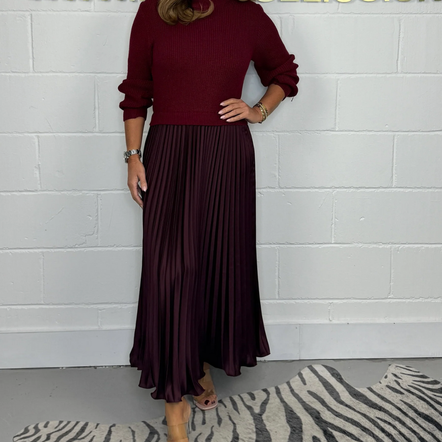 Tabitha | Wedding Guest Maxi Dress Mock Neck