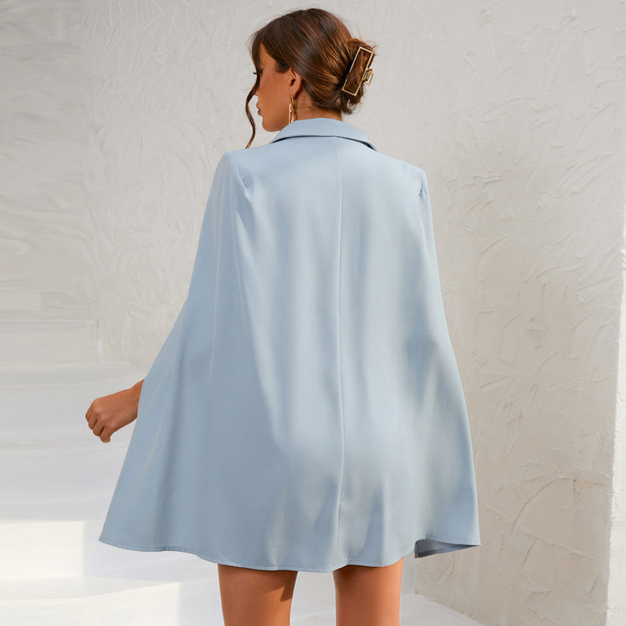 Esme | Wedding Guest Mini Dress Cape Sleeve
