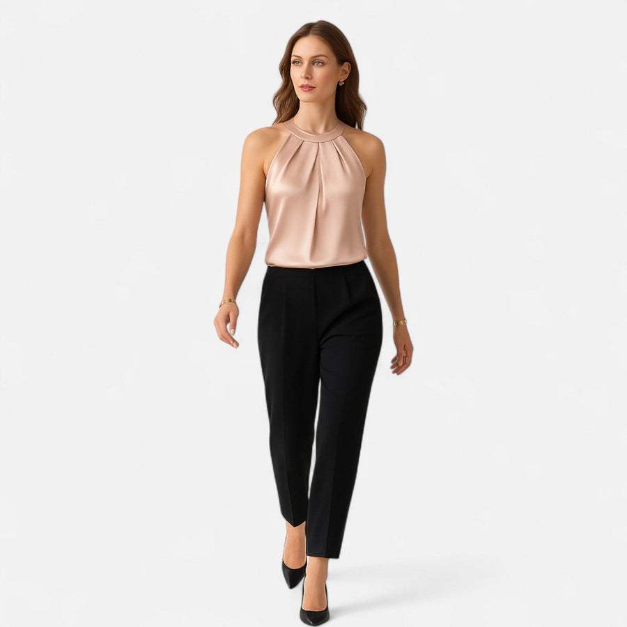 Beatrice | Blouse Pleated Sleeveless