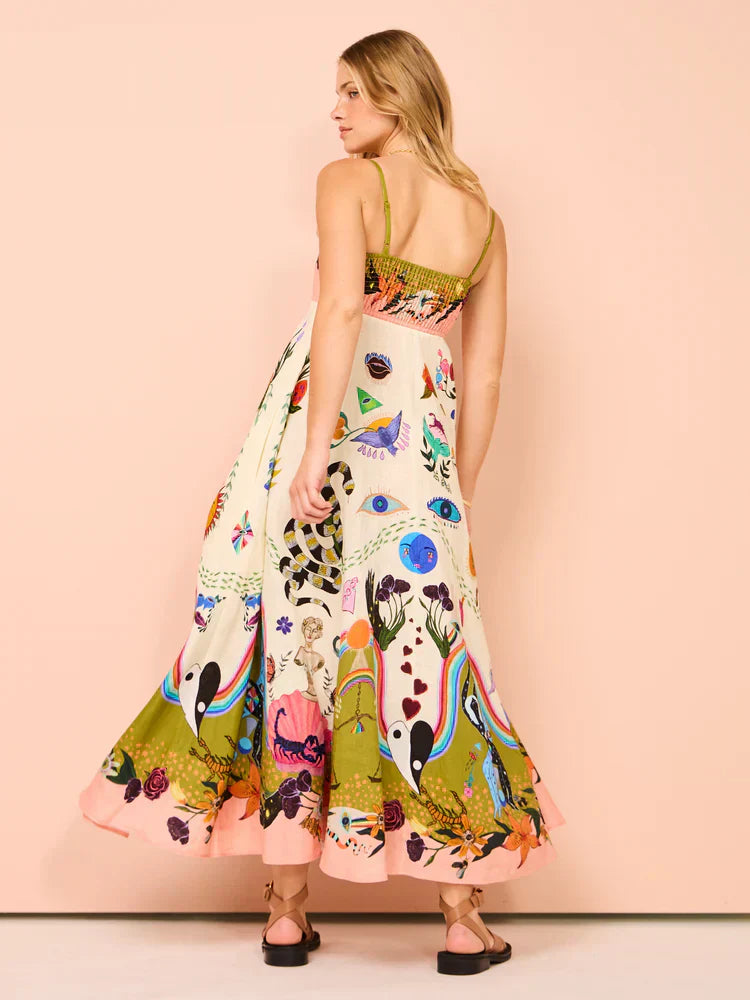 Selena | Maxi Sundress Printed