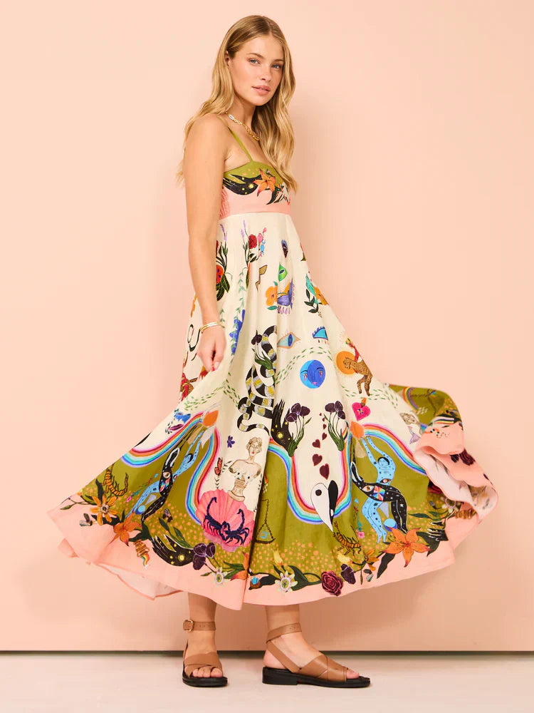 Selena | Maxi Sundress Printed