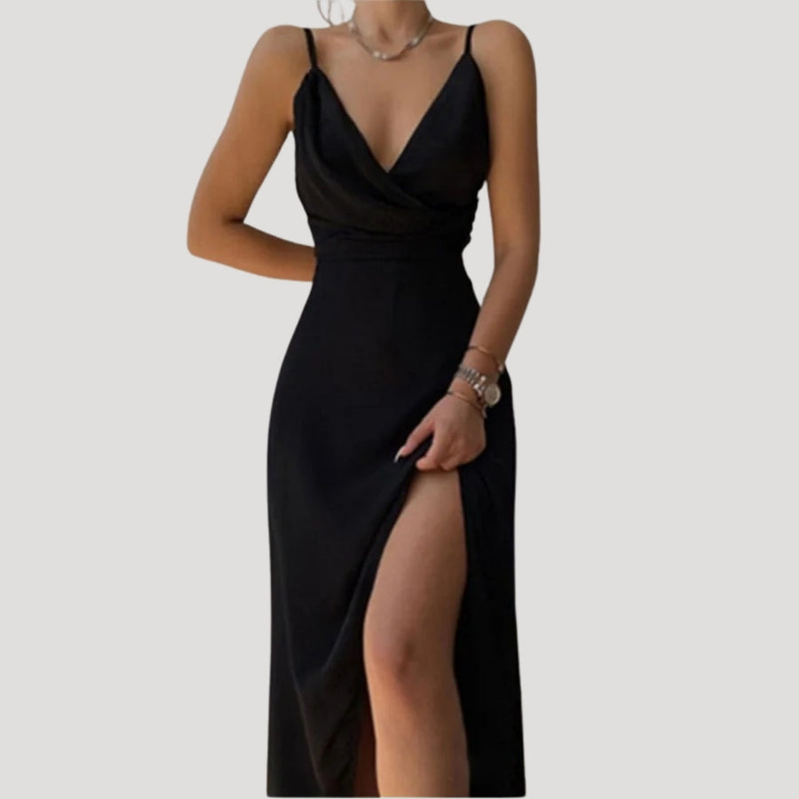 Claire | Wedding Guest Maxi Dress Wrap Sleeveless
