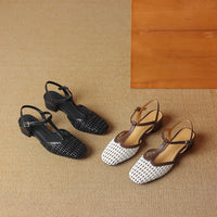 Therese | Comfortable Block Heels Orthopedic Buckle