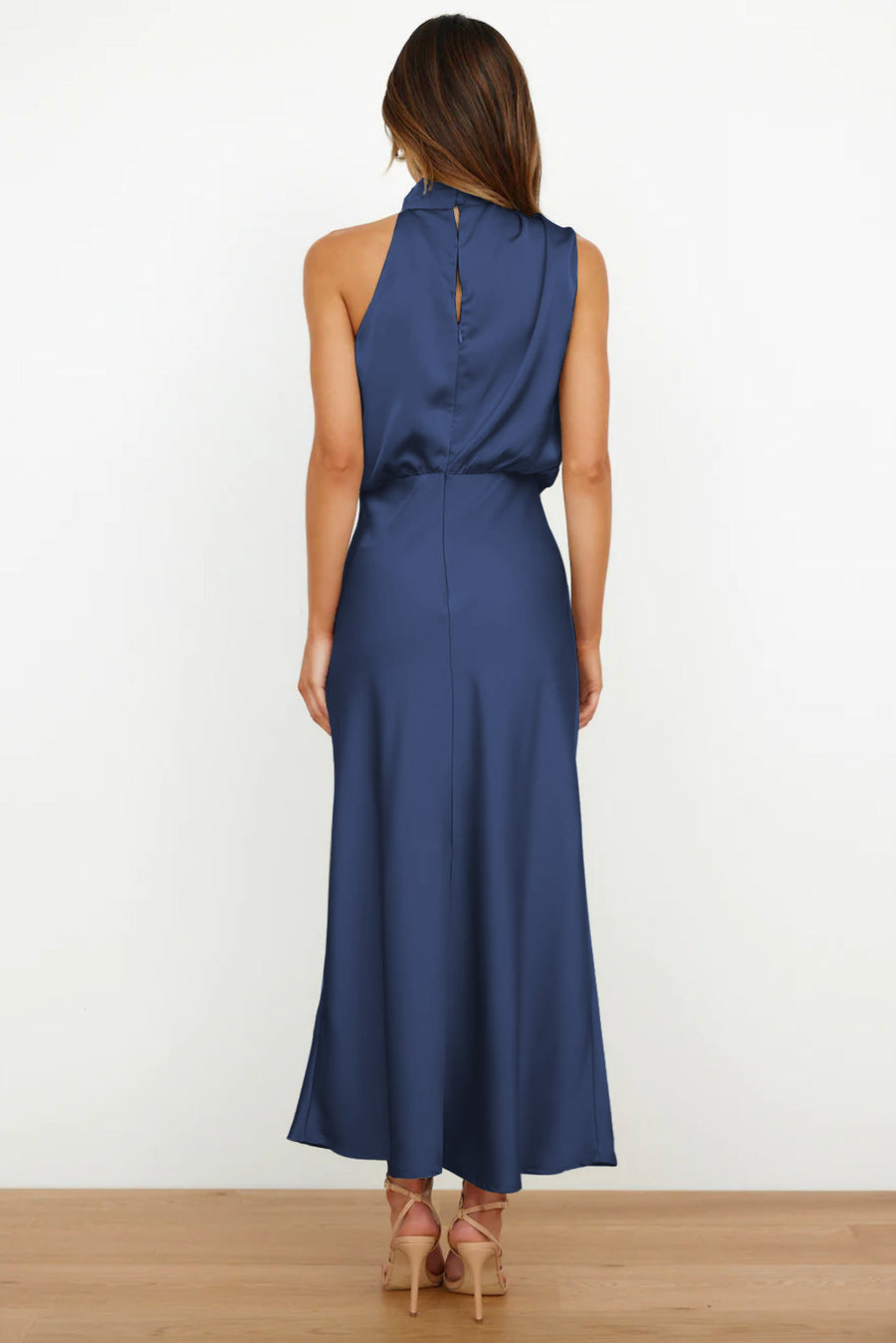 Ivy | Halter Maxi Dress Sheath Sleeveless
