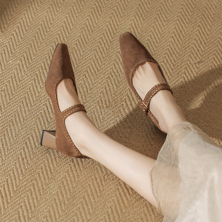 Elena | Comfortable Block Heels Orthopedic Strap