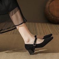 Elena | Comfortable Block Heels Orthopedic Strap