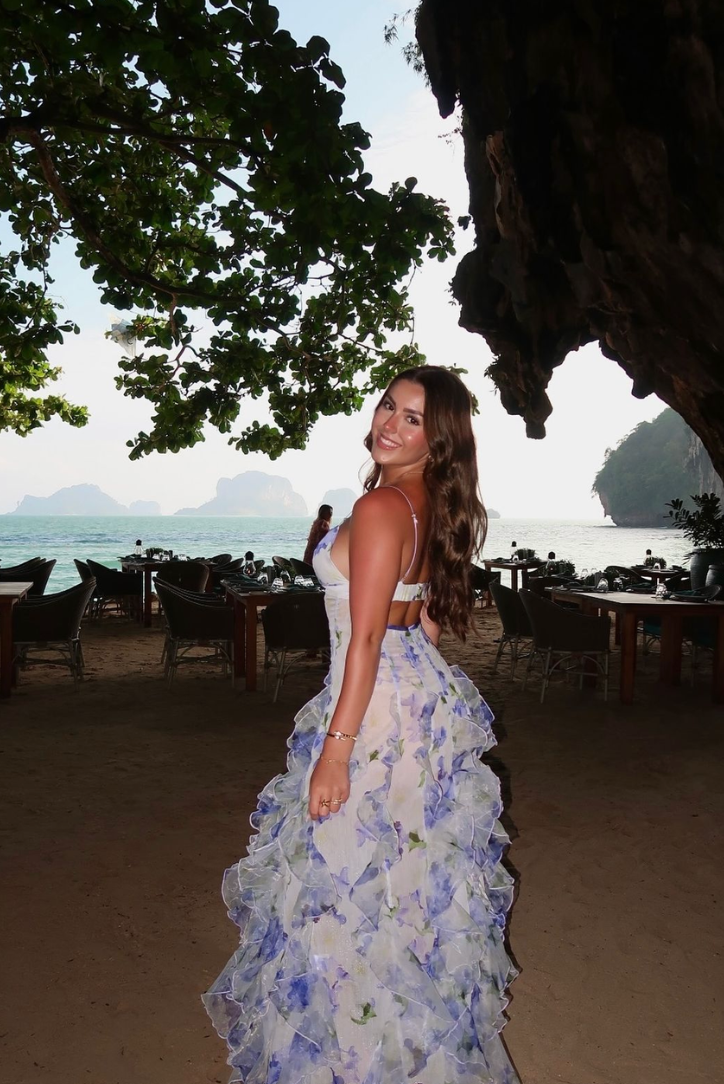 Penelope | Floral Maxi Dress Ruffle