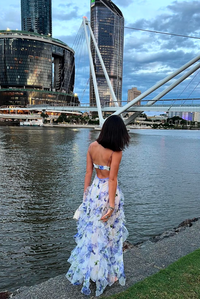 Penelope | Floral Maxi Dress Ruffle