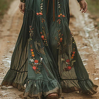 Aurora | Boho Maxi Sundress V-Neck Floral